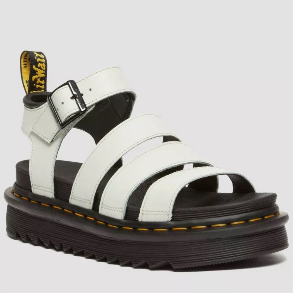 Dr. Martens White and Black Sandals